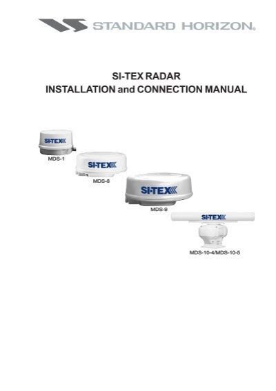 standard horizon radar junction box|OWNER’S GUIDE & INSTALLATION INSTRUCTIONS.